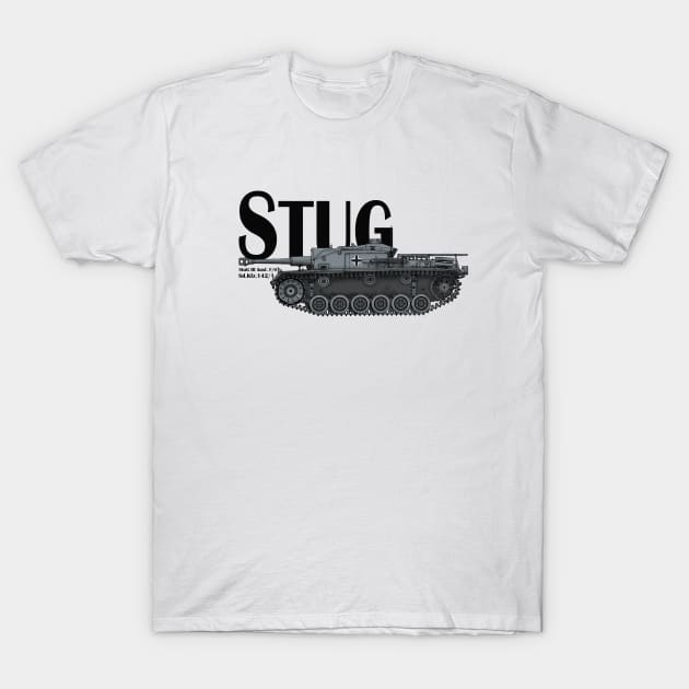 StuG III Tank T-Shirt by General-Rascal